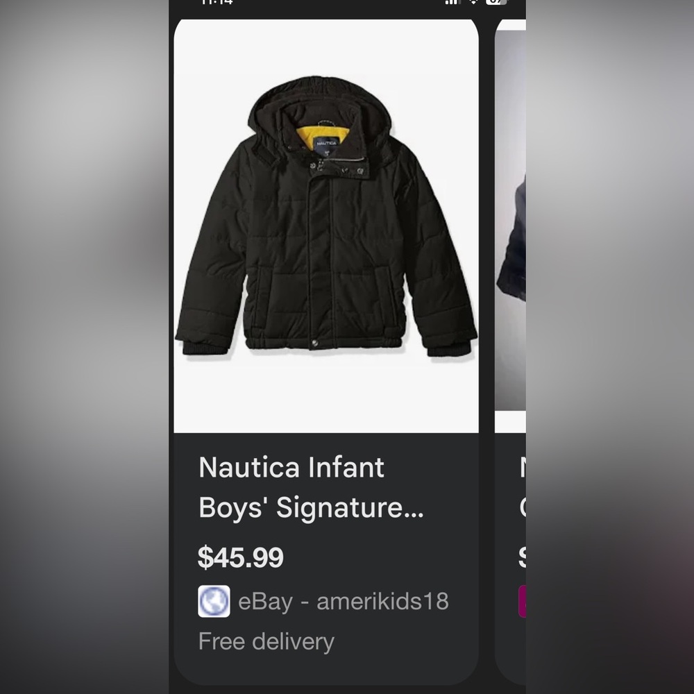 Black Hooded Puffer winter jacket